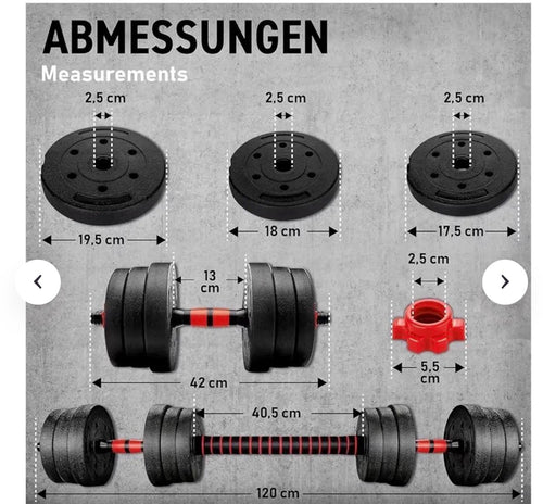 Adjustable dumbbell
