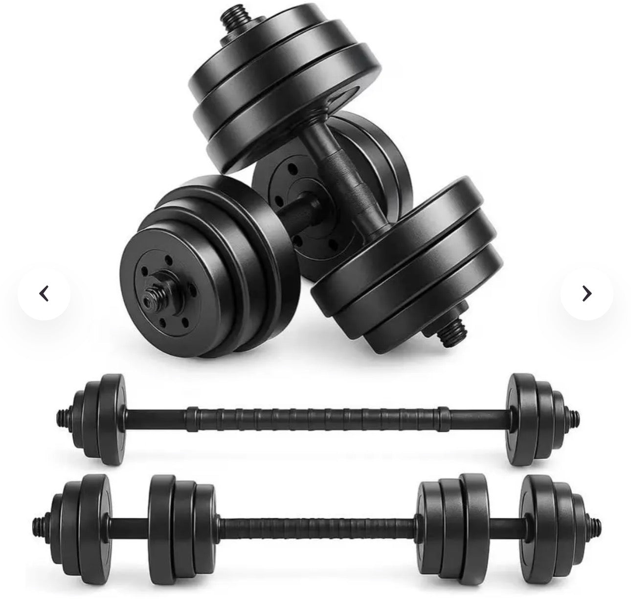 Adjustable dumbbell